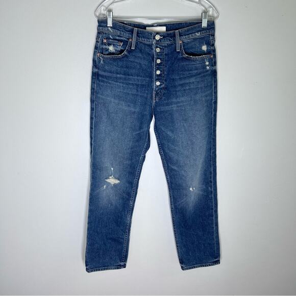 Mother Superior Sz 31 Pixie Tomcat Ankle Jeans in Born to Bite - Picture 3 of 10